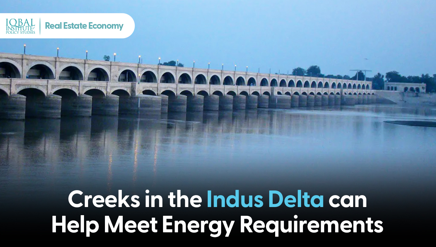 Creeks in the indus delta can help meet energy requirements