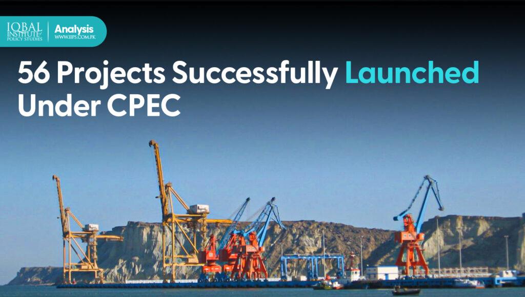 56 projects successfully launched under CPEC