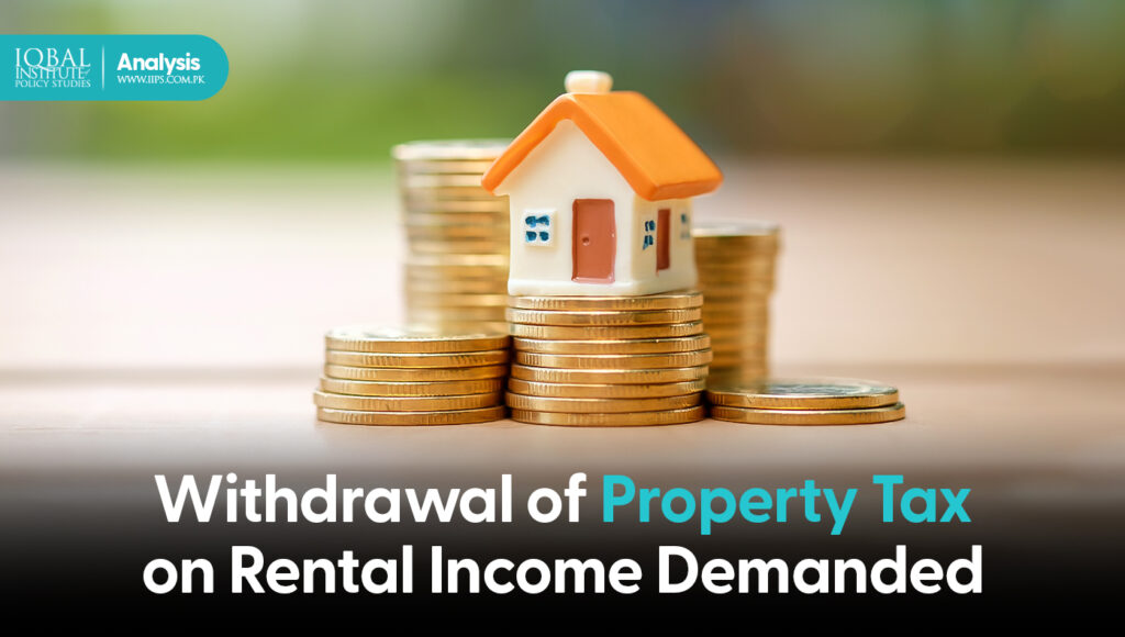 withdrawal of property tax in rental income demanded