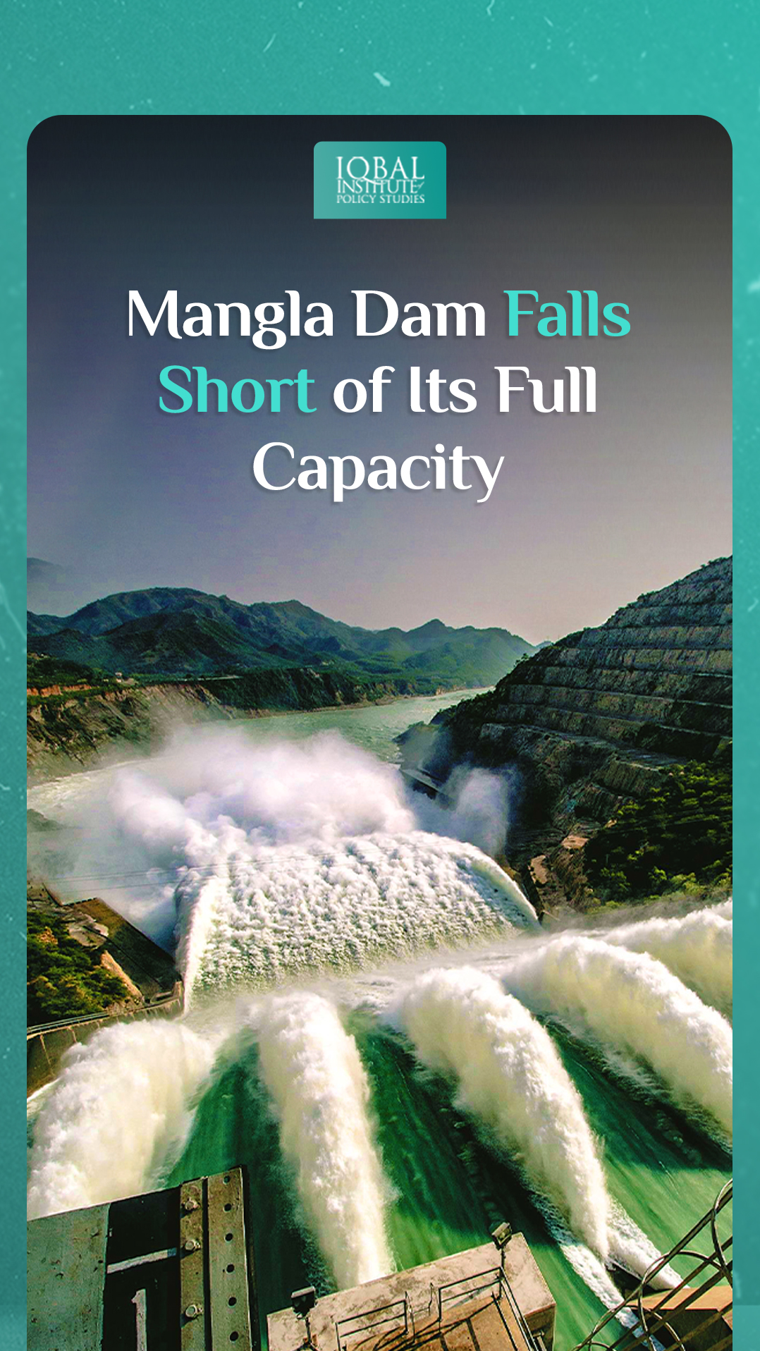 Mangla dam Falls Short of its full capacity