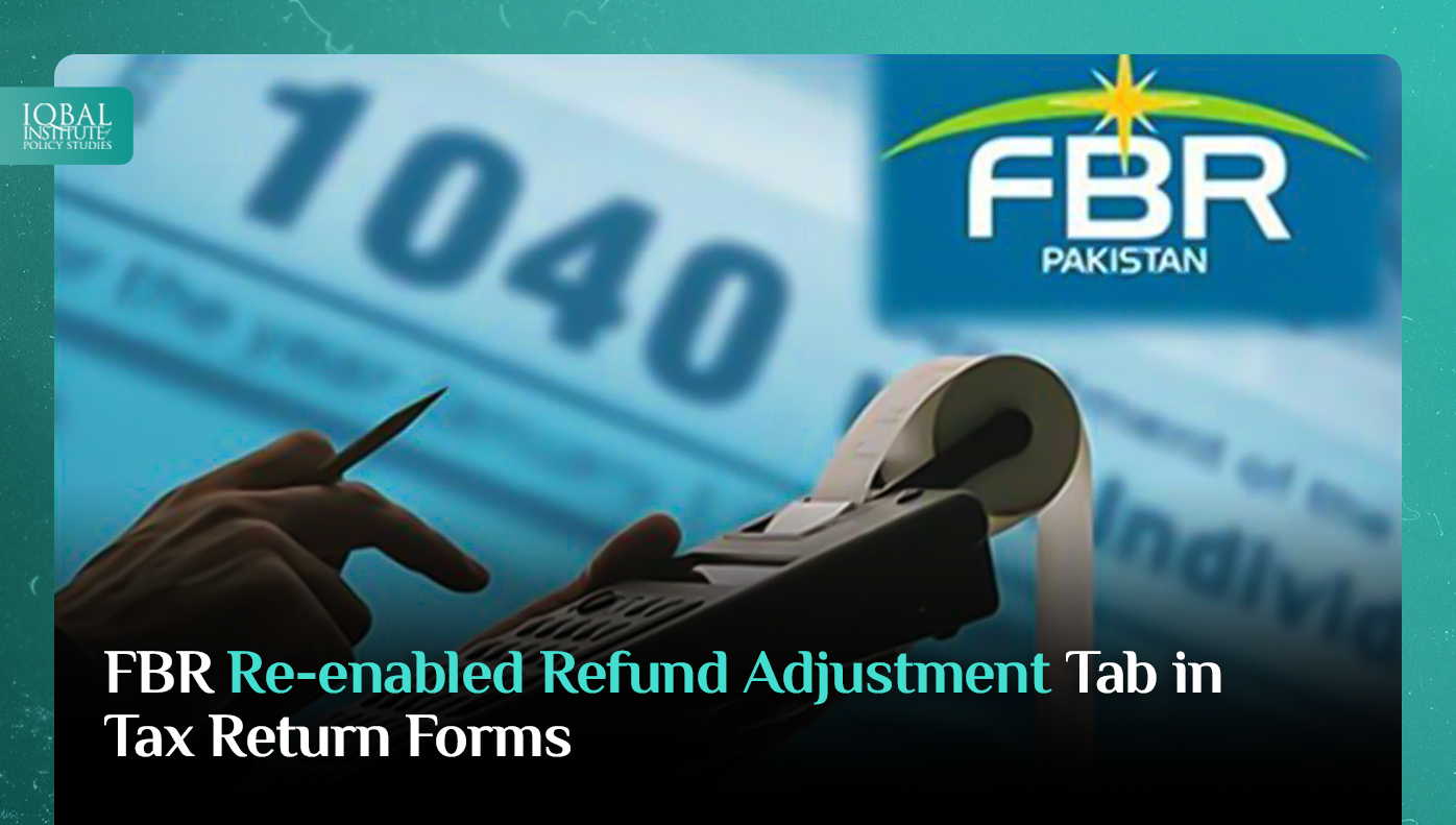 FBR re-enabled refund adjustment tab in tax return forms