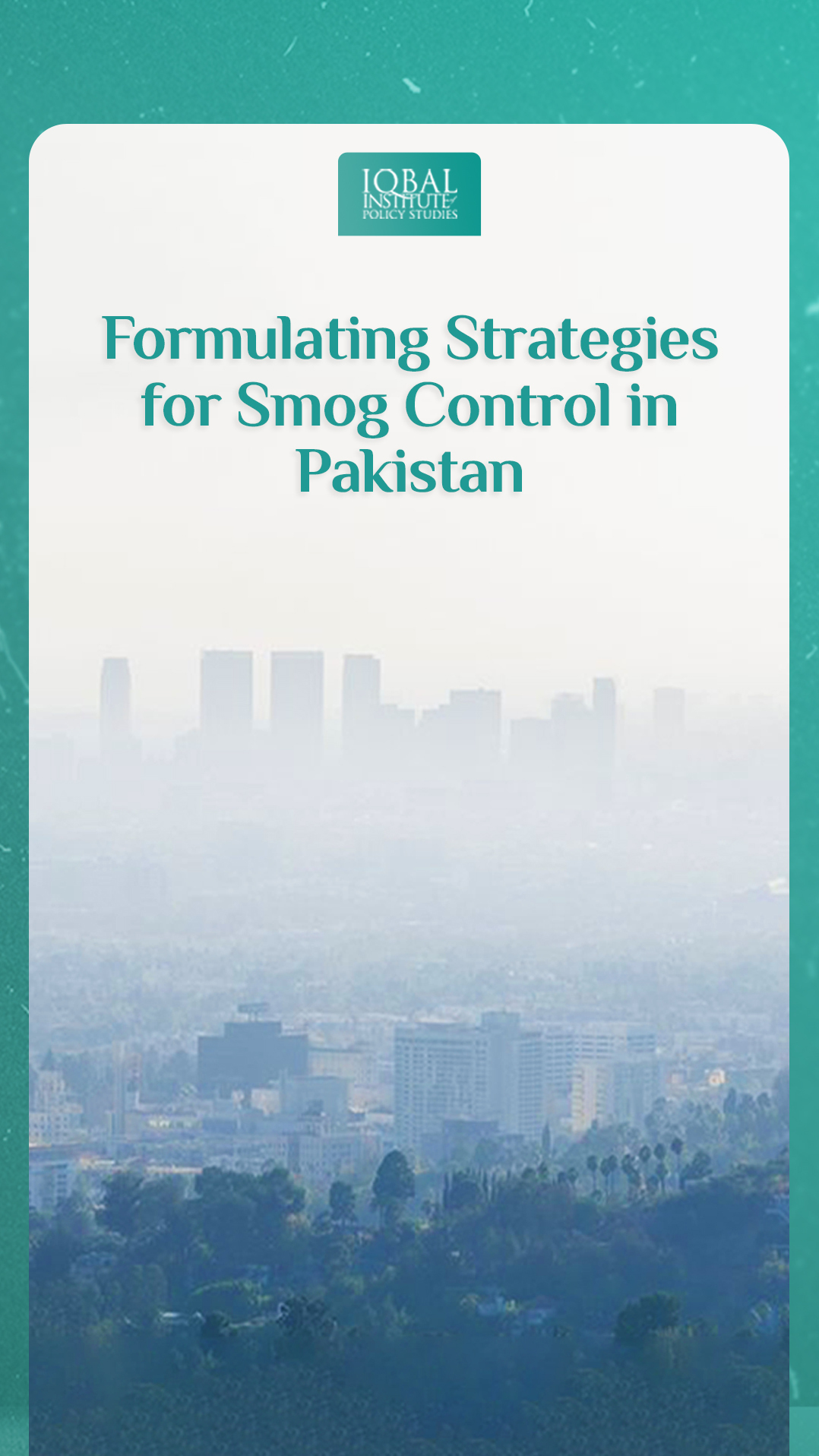 Formulating Strategies for Smog Control in Pakistan