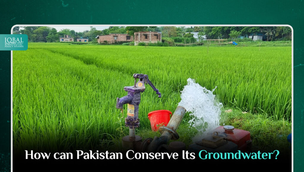 how can Pakistan conserve its groundwater?
