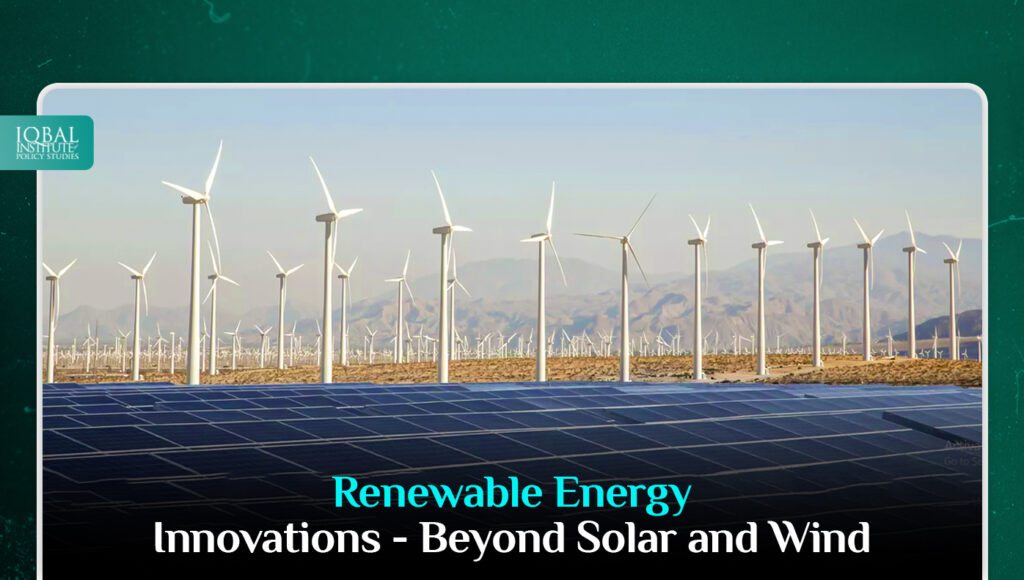 The horizon of renewable energy innovation stretches far beyond the familiar landscapes of solar panels and wind turbines.